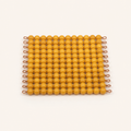 Golden Bead Square of 100